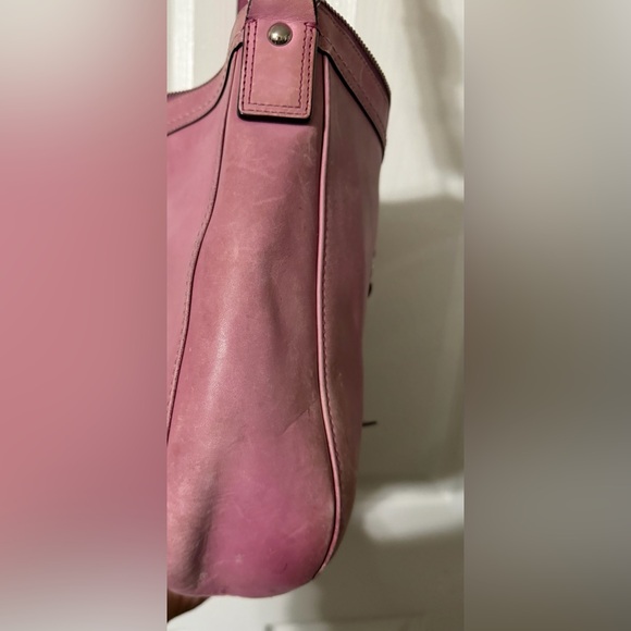 Leather Crossbody Bag in Dusty Rose - Picture 6 of 11